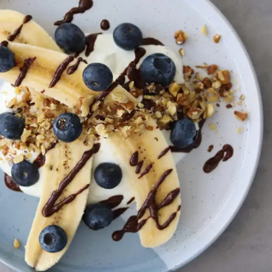 Gezonde bananensplit